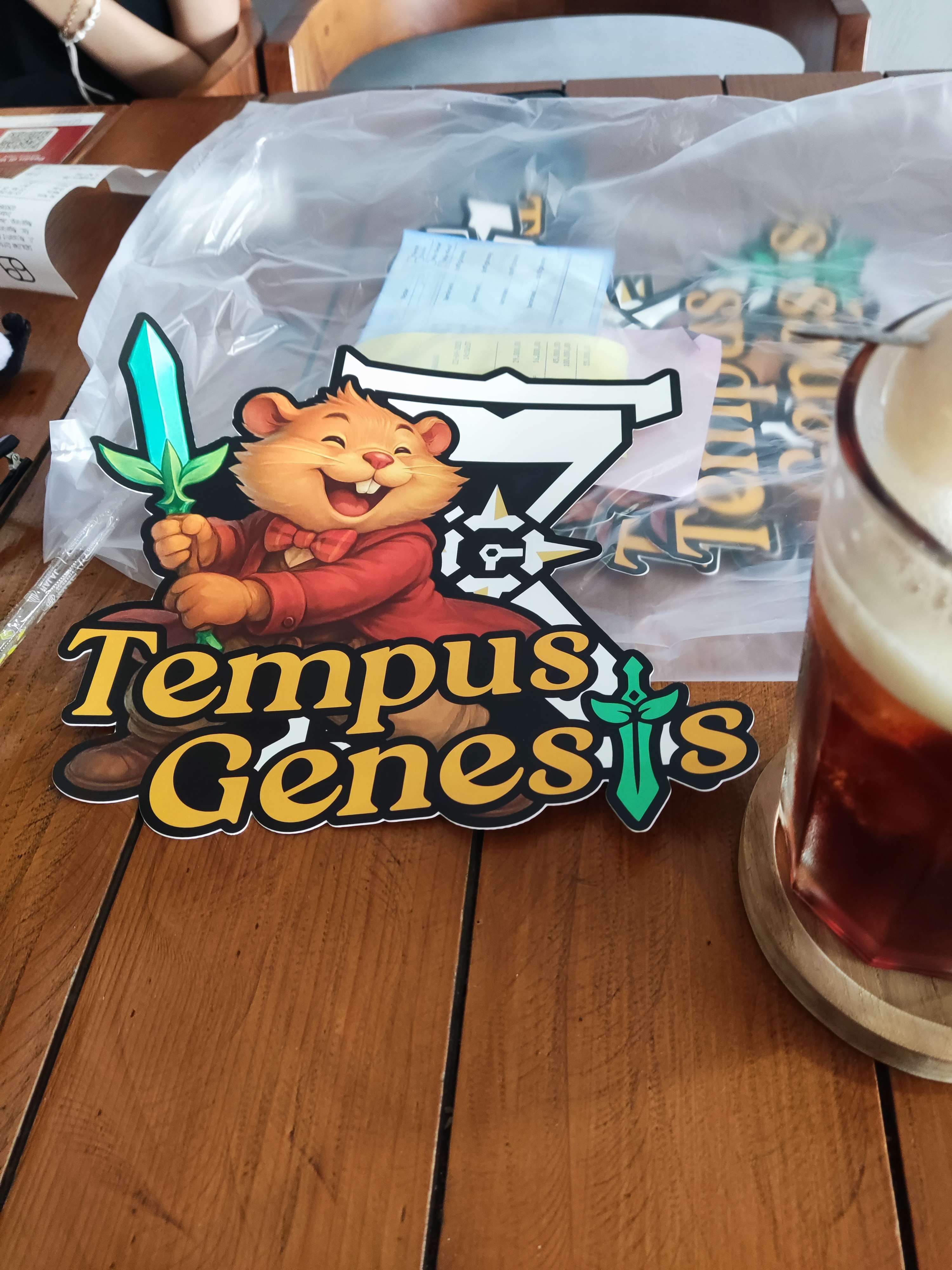 Tempus Genesis branded sticker, community photo
